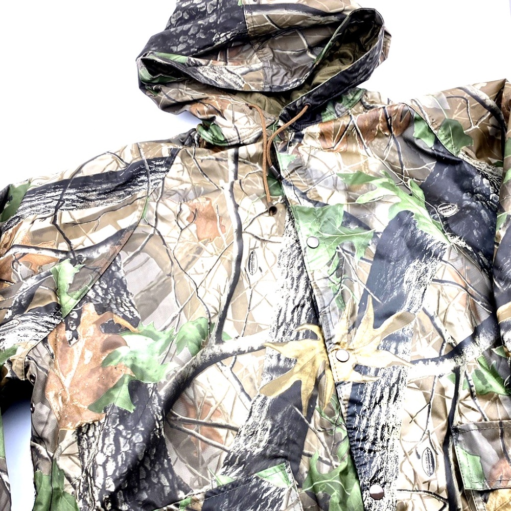 Stearns Dry Wear Hunting Jacket SIze XXL Men's Coat Realtree Camo Hooded Fleece